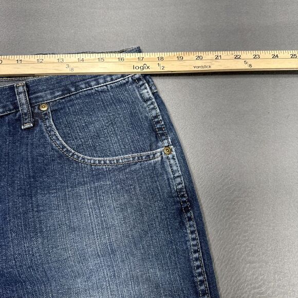Wrangler‎ Jeans Mens Sz 33x30* Blue Distressed Cowboy Western Workwear Denim - Picture 2 of 9